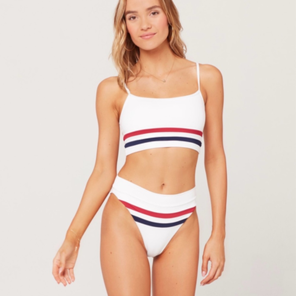 Lspace white bikini set in size XS